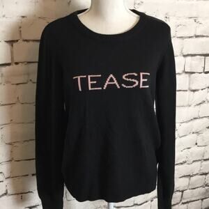 Victoria's Secret Tease Cashmere Blend Sweater Black Medium